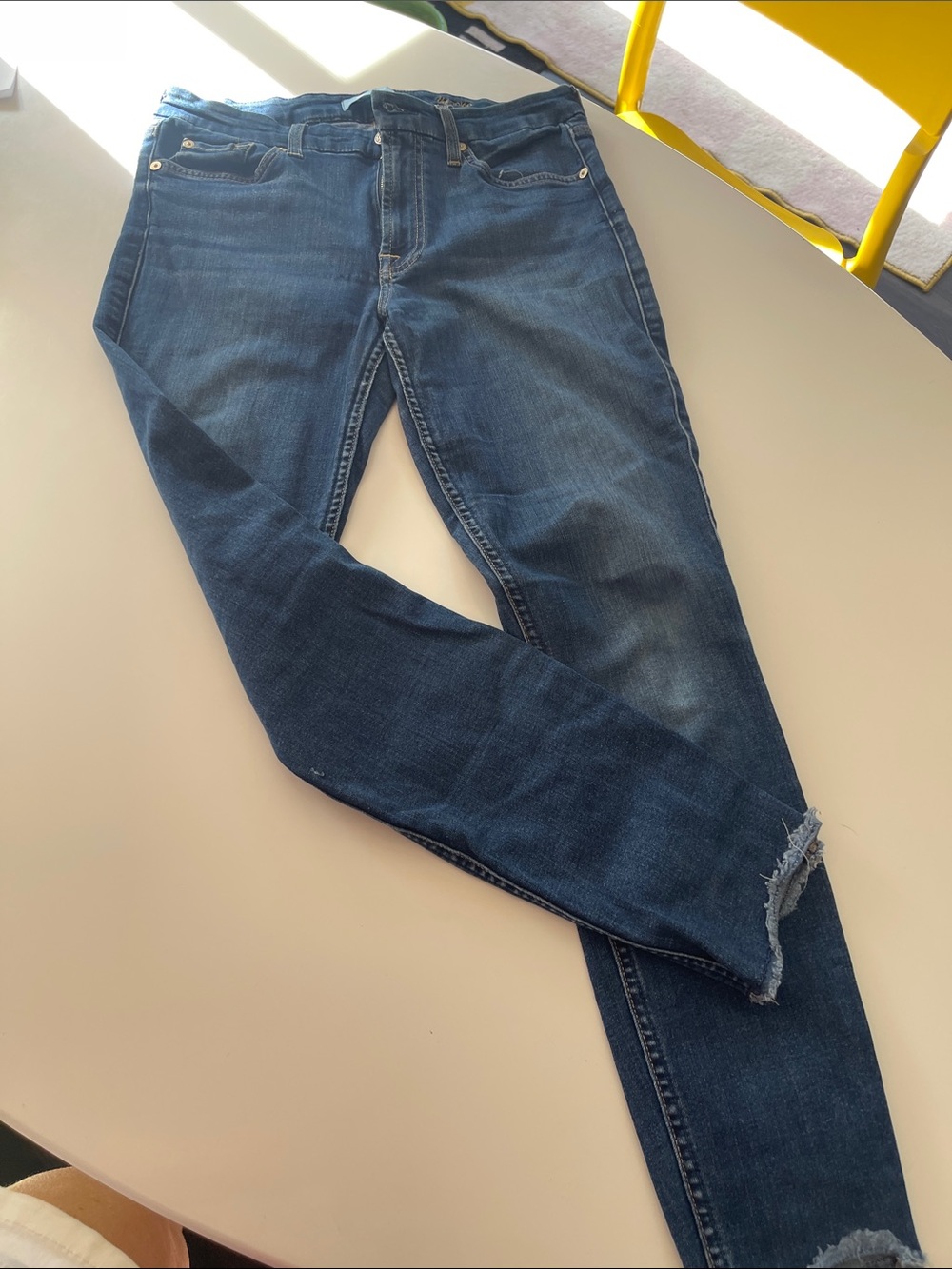7 For All Mankind Dark Blue Slim Jeans